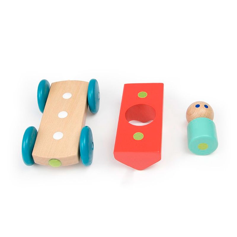 Magnetic Racer <br>Tegu Baby and Toddler <br>3 pieces
