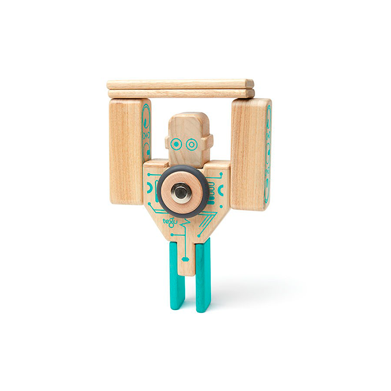 Magbot <br>Magnetic Wooden Blocks <br>Future Collection, 9 pieces