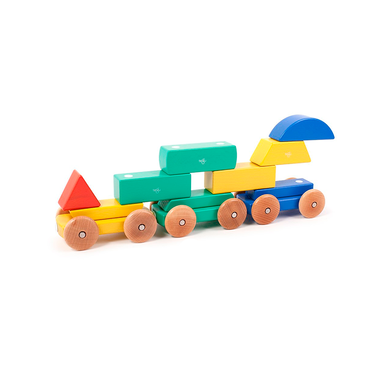 Magnetic Shape Train <br>Tegu Baby and Toddler <br>9 pieces