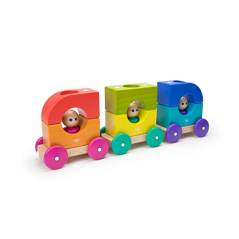 Magnetic Tegu Tram <br>Tegu Baby and Toddler <br>12 pieces