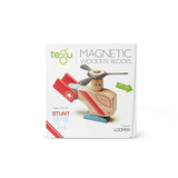 Looper <br>Magnetic Wooden Blocks <br>Stunt Team, 7 pieces