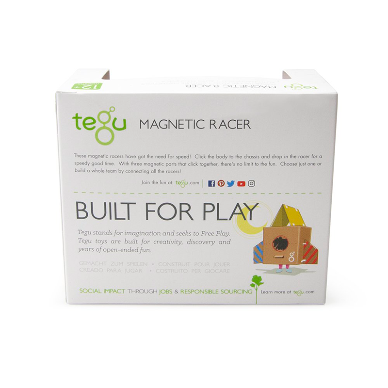 Magnetic Racer <br>Tegu Baby and Toddler <br>3 pieces