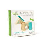 Robo <br>Magnetic Wooden Blocks <br>Future Collection, 8 pieces