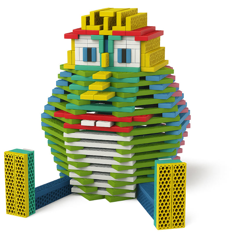 Non-Magnetic Construction <br>Perfect Blocks <br>340 piece