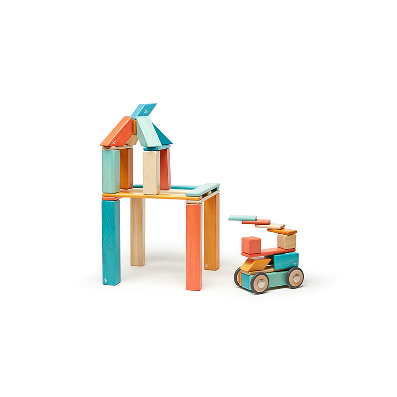 Baby Wooden Building Blocks, Baby Toy Wooden Block Cars