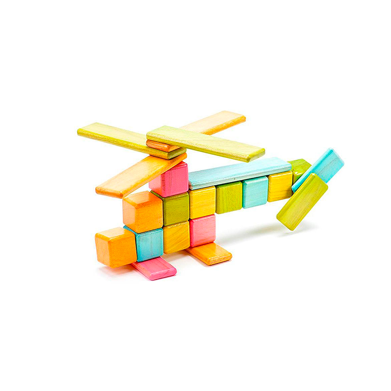 Original Set Magnetic Wooden Blocks 52 pieces at Tegu Toys