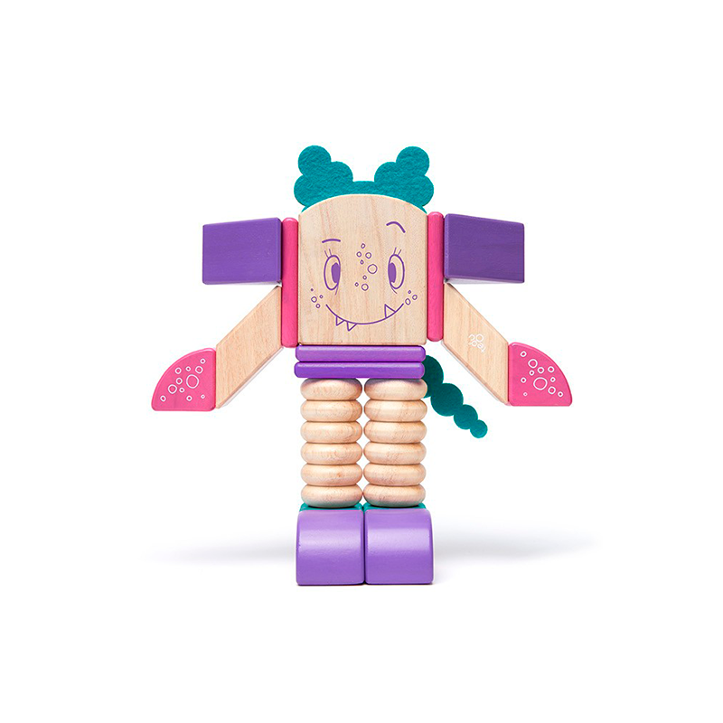 Marbles <br>Magnetic Wooden Blocks <br>Sticky Monsters, 18 pieces