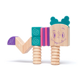 Marbles <br>Magnetic Wooden Blocks <br>Sticky Monsters, 18 pieces