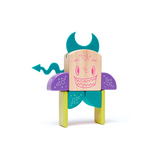 Pip <br>Magnetic Wooden Blocks <br>Sticky Monsters, 8 pieces