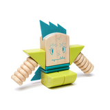 Zip Zap <br>Magnetic Wooden Blocks <br>Sticky Monsters, 12 pieces
