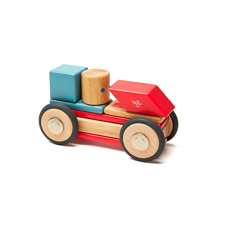 Daredevil Magnetic Wooden Blocks Stunt Team 12 pieces