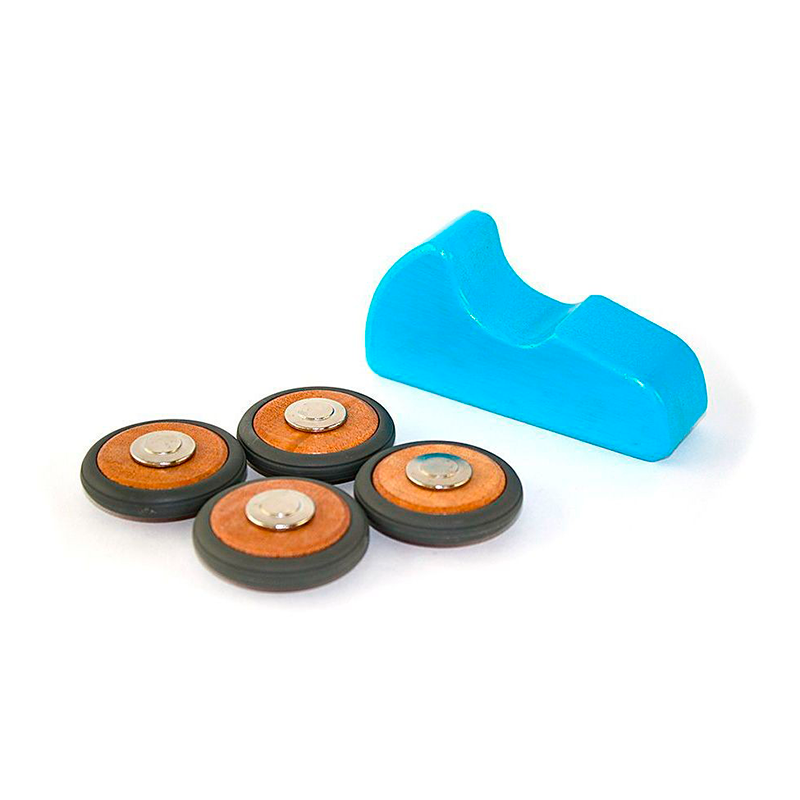 Magnetic Wooden Wheels <br>Magnetic Wooden Blocks <br>4 pieces