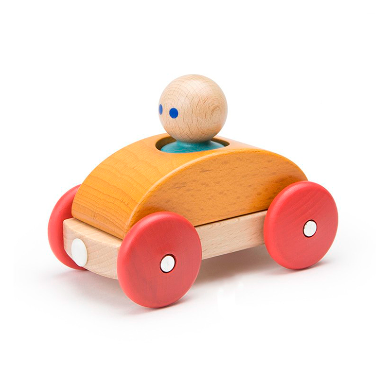 Magnetic Shape Train Tegu Baby and Toddler 9 pieces at Tegu Toys