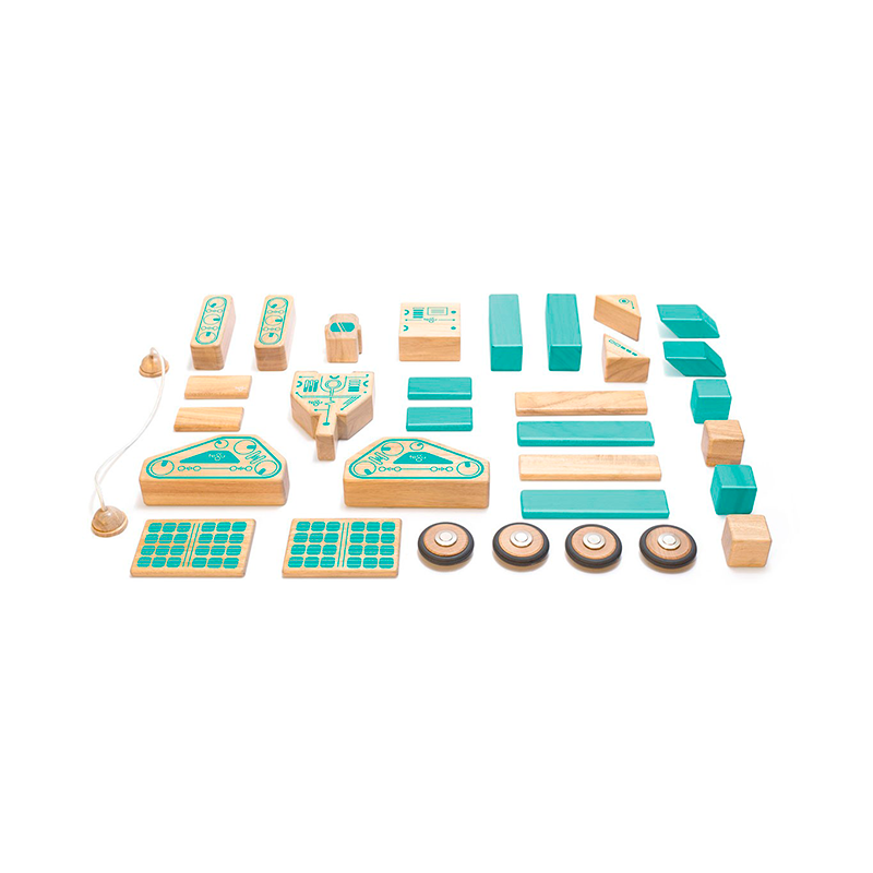 Magnetron <br>Magnetic Wooden Blocks <br>Future Collection, 32 pieces