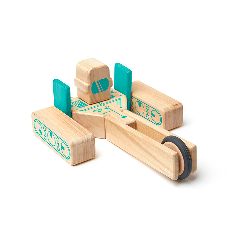 Magbot <br>Magnetic Wooden Blocks <br>Future Collection, 9 pieces