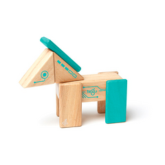 Tegu Robo Magnetic Wooden Block Set by Tegu [並行輸入品] Robo Magnetic Wooden Blocks Future Collection 8 pieces at Tegu Toys