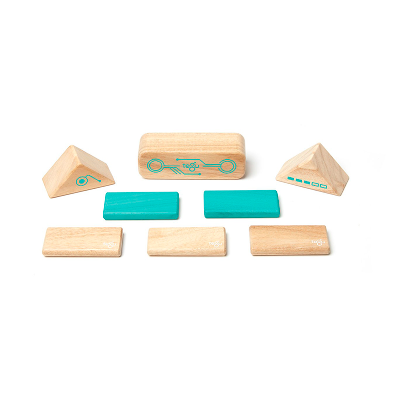 Robo <br>Magnetic Wooden Blocks <br>Future Collection, 8 pieces