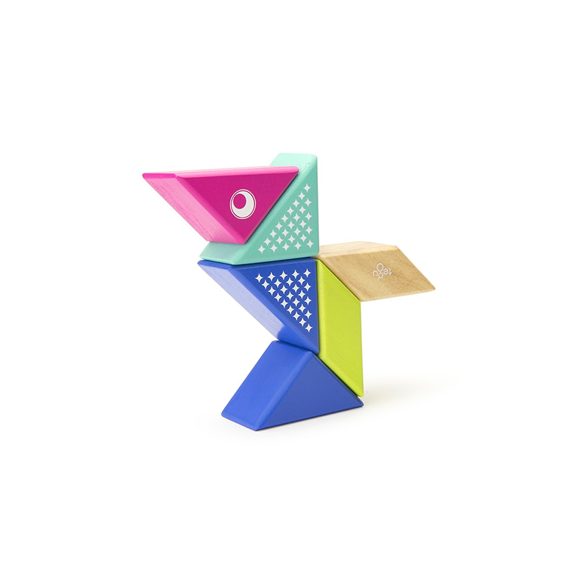 Travel Pals - Hummingbird <br>Magnetic Wooden Blocks <br>6 pieces