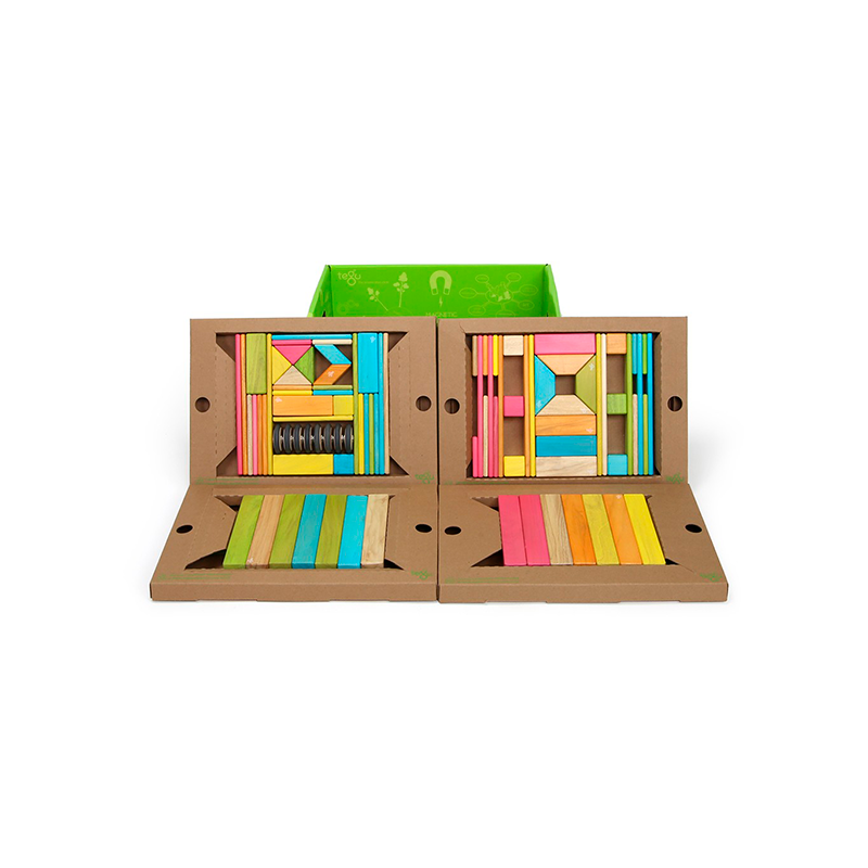 90-Piece Classroom Kit <br>Magnetic Wooden Blocks <br>Bulk Pack