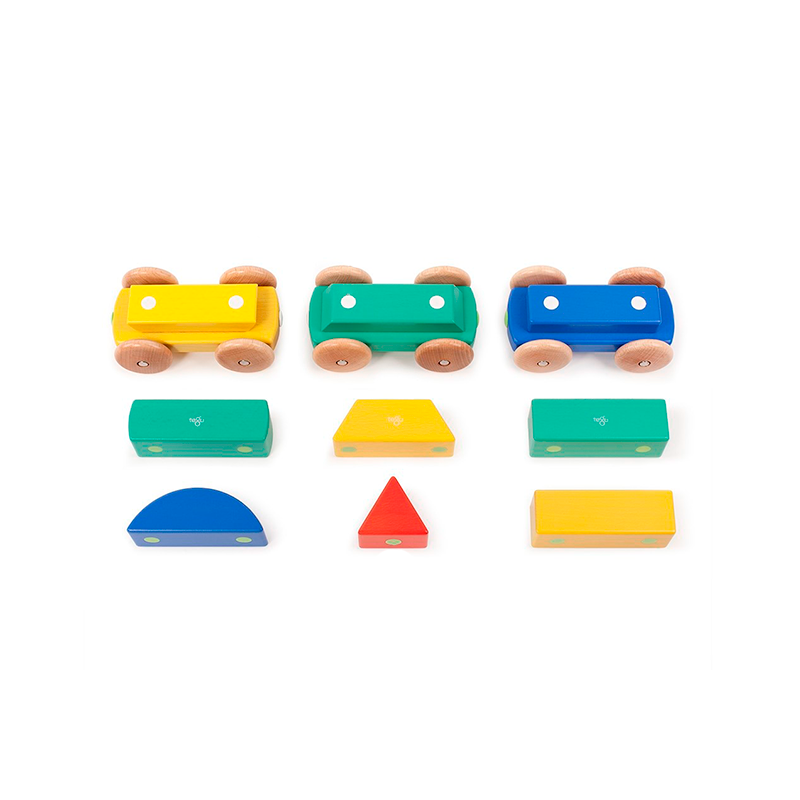 Magnetic Shape Train <br>Tegu Baby and Toddler <br>9 pieces