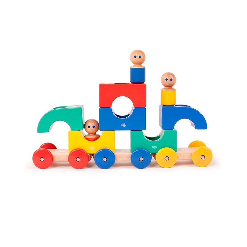 Magnetic Tegu Tram <br>Tegu Baby and Toddler <br>12 pieces