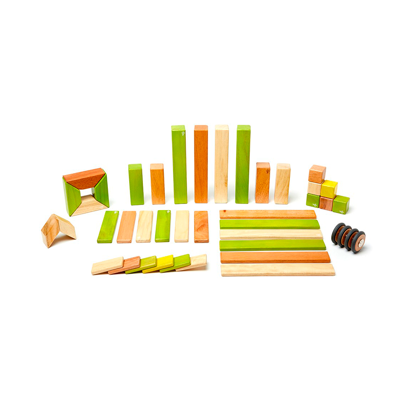 42 Piece Set Magnetic Wooden Blocks Tegu Classics at Tegu Toys
