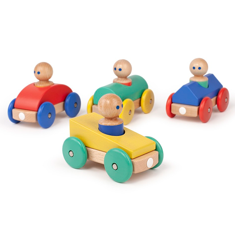 Magnetic Racer <br>Tegu Baby and Toddler <br>3 pieces